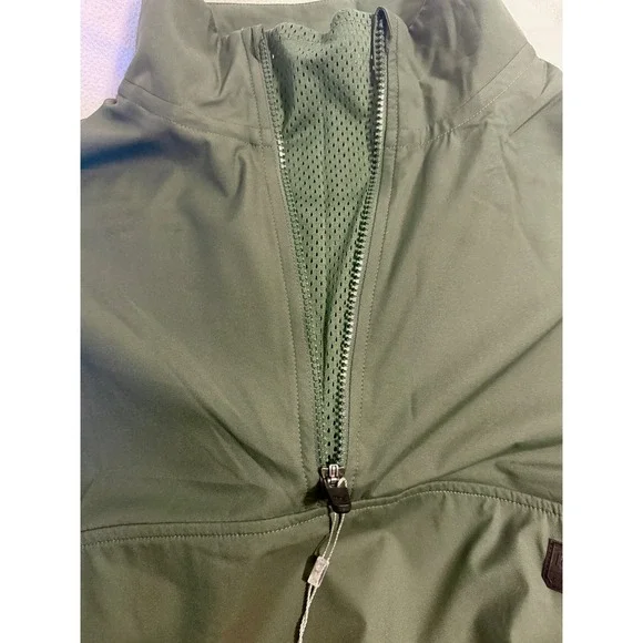 Puma Womens Half Zip Windbreaker Thyme Green Pullover Jacket Size M NEW - Picture 3 of 7